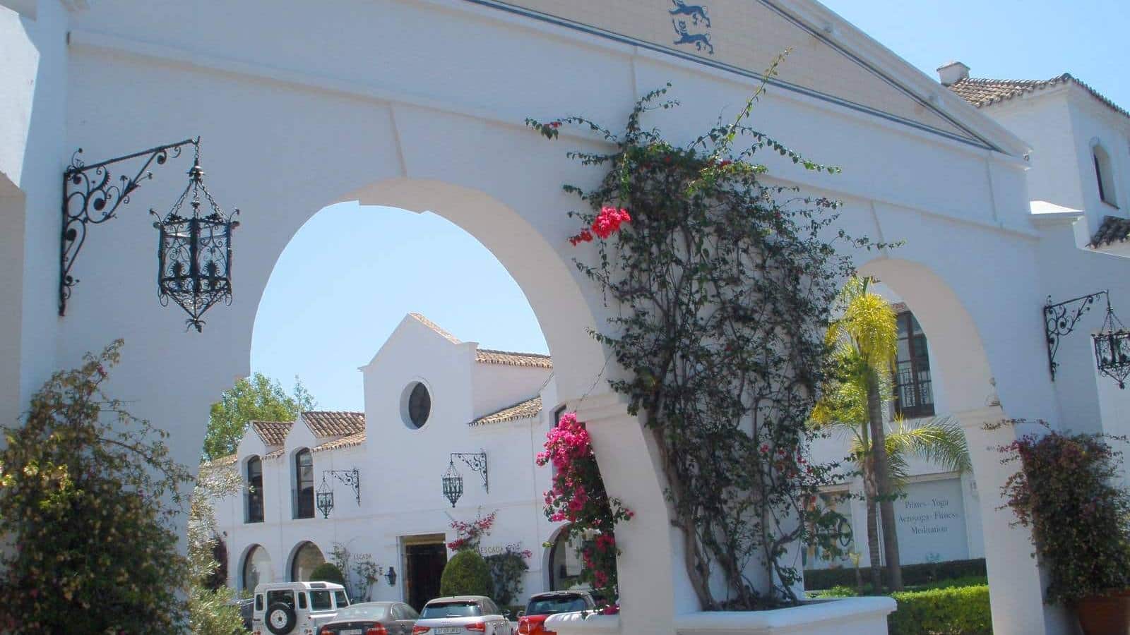 The Marbella Club arch on the Golden Mile, Marbella